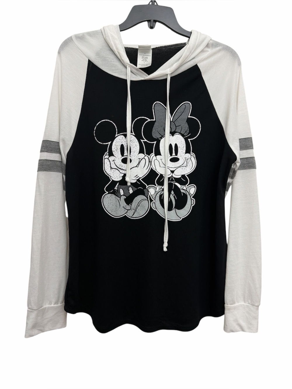 Disney Mickey And Minnie Lightweight Hooded Long Sleeve Tee Size 1X